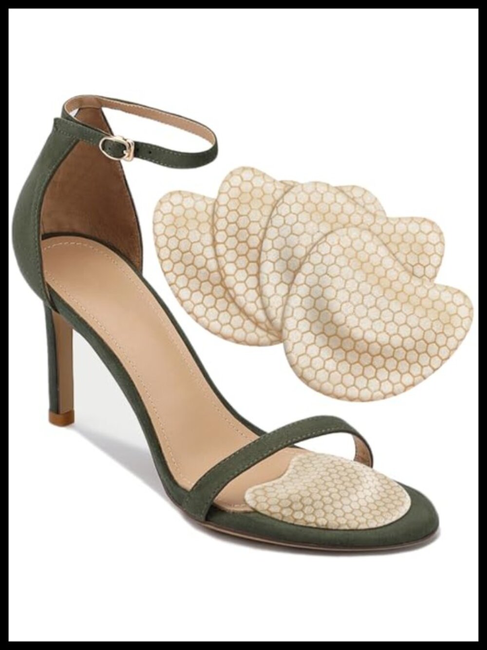 Silica Gel Ball of Foot Cushions, Metatarsal & Heel Support, Anti-Slip Inserts,